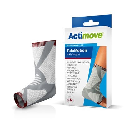 Sprunggelenkbandage Actimove® TaloMotion - Farbe weiß/grau, rechts, Größe M