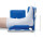 Fersen-Freilagerung Body Armor Heel Reliever, Schaumstoff grau-blau