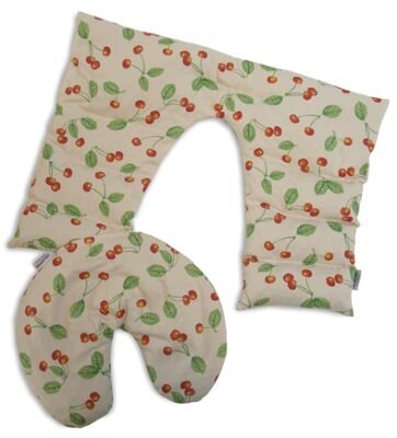 Kirschkern-Nackenkissen und -Hörnchen - Nackenkissen, 40 x 50 cm