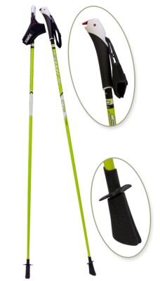 Nordic Walking Stöcke CT4 PCU click-JustGoSport Lime