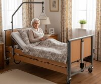 Ecofit S -  Gebrauchtes Pflegebett inkl. Aufrichter u....