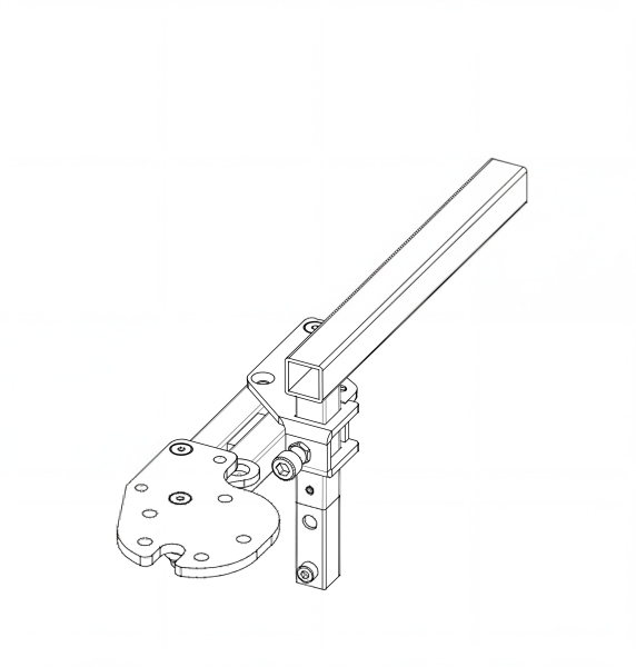 Bedienpulthalterung, abschwenkbar für QUICKIE Elektro-Rollstühle Q100 R / Q200 R