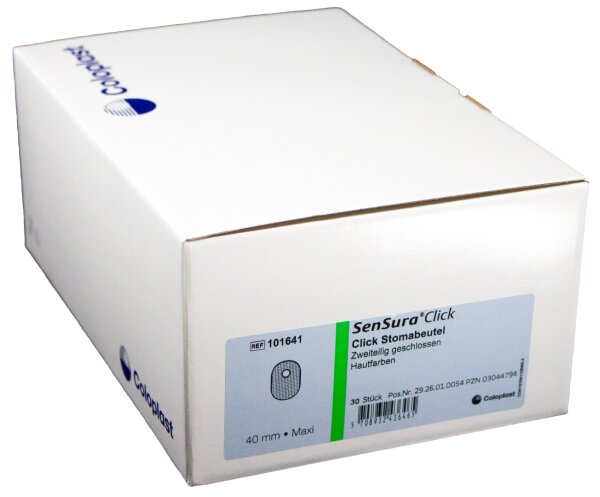 SenSura® Click, zweiteilig Beutel, geschlossen hautfarben-40-maxi