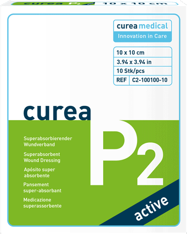 curea P2 active Wundauflage 20 x 20 cm