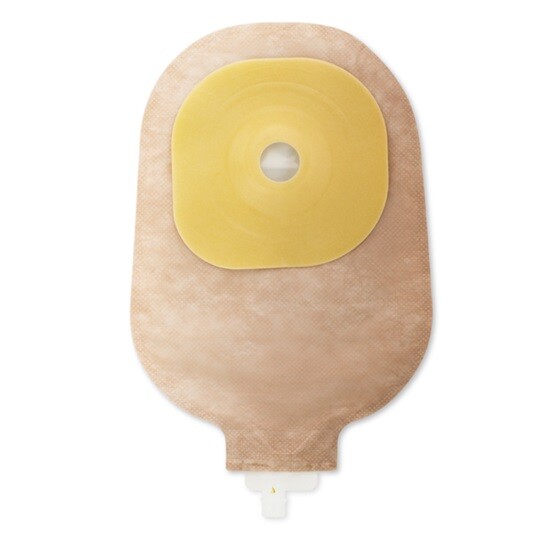 Moderma Flex™ SoftFlex™ Urostomiebeutel konvex 15–38 mm-300 ml-Transparent-mit Mehrkammersystem und weicher Verschlusskappe