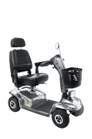 Elektro-Scooter Leo 4-Rad 6 km/h silber