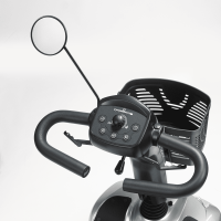 Elektro-Scooter Leo 4-Rad 6 km/h silber