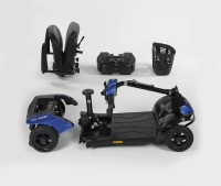 Elektro-Scooter COLIBRI 4-Rad 6 km/h saphirblau