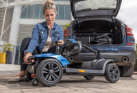 Elektro-Scooter COLIBRI 4-Rad 6 km/h saphirblau