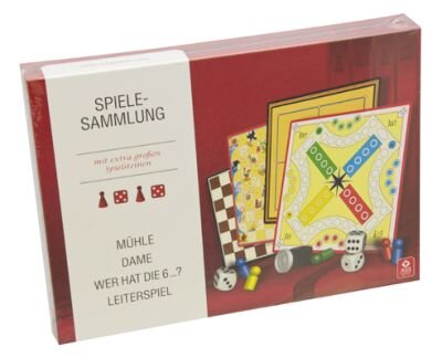 Spielesammlung mit extra großen Spielsteinen