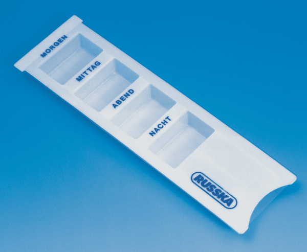 Tabletten-Dispenser für morgens, mittags, abends und nachts