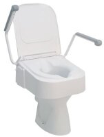 Toilettensitzerhöhung TSE 150 mit Deckel und Armlehnen
