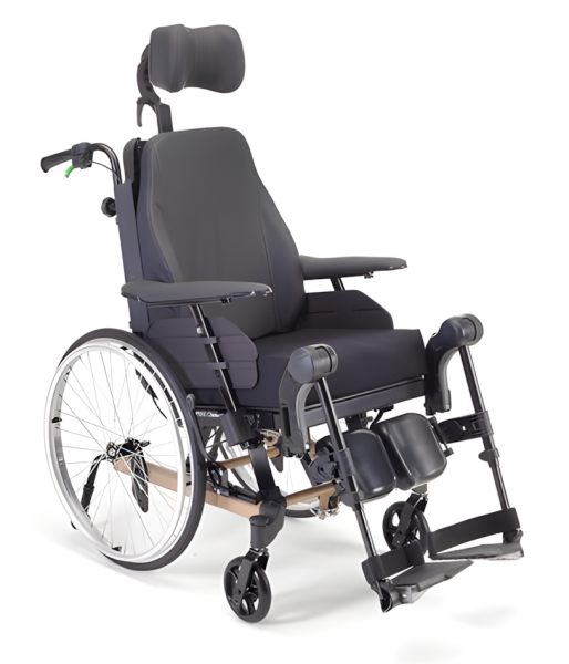 Multifunktions- und Lagerungsrollstuhl Rea Clematis Pro - mit Therapietisch und Pelotten, Sitzbreite 49 cm