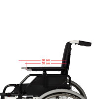 Leichtgewichtrollstuhl CANEO L, mit Trommelbremse - Sitzbreite 48 cm