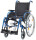 Leichtgewichtrollstuhl Pyro start plus, mit Trommelbremse - Farbe blau-metallic, Sitzbreite 46