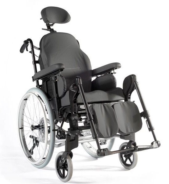 Multifunktionsrollstuhl BREEZY RelaX², mit Trommelbremse - Sitzbreite 46 cm