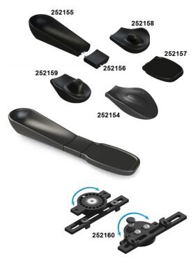 Armschalensystem, modular für Rollstuhl