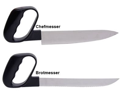 Messer mit Rundgriff - Brotmesser