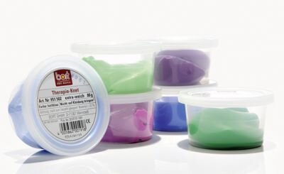 Therapieknete - fest, dunkelgrün, 80g Dose