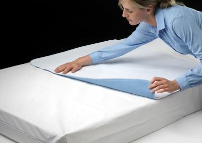 Saugunterlage Abso Eco Design weiß-blau