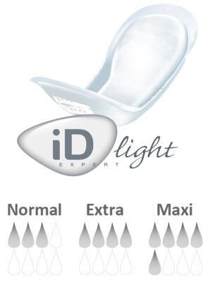 iD Expert Light TBS Maxi | Länge 405 mm | Breite 155 mm | Padlänge 370 mm | Padbreite 125 mm | VE 6 x 28 Stück