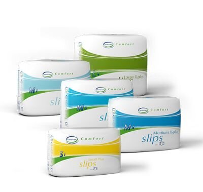 Windelhose forma-care comfort slip extra Nacht M3 | Bundweite ca. 75 bis 110 cm | Farbe blau | VE 4 x 20 Stück